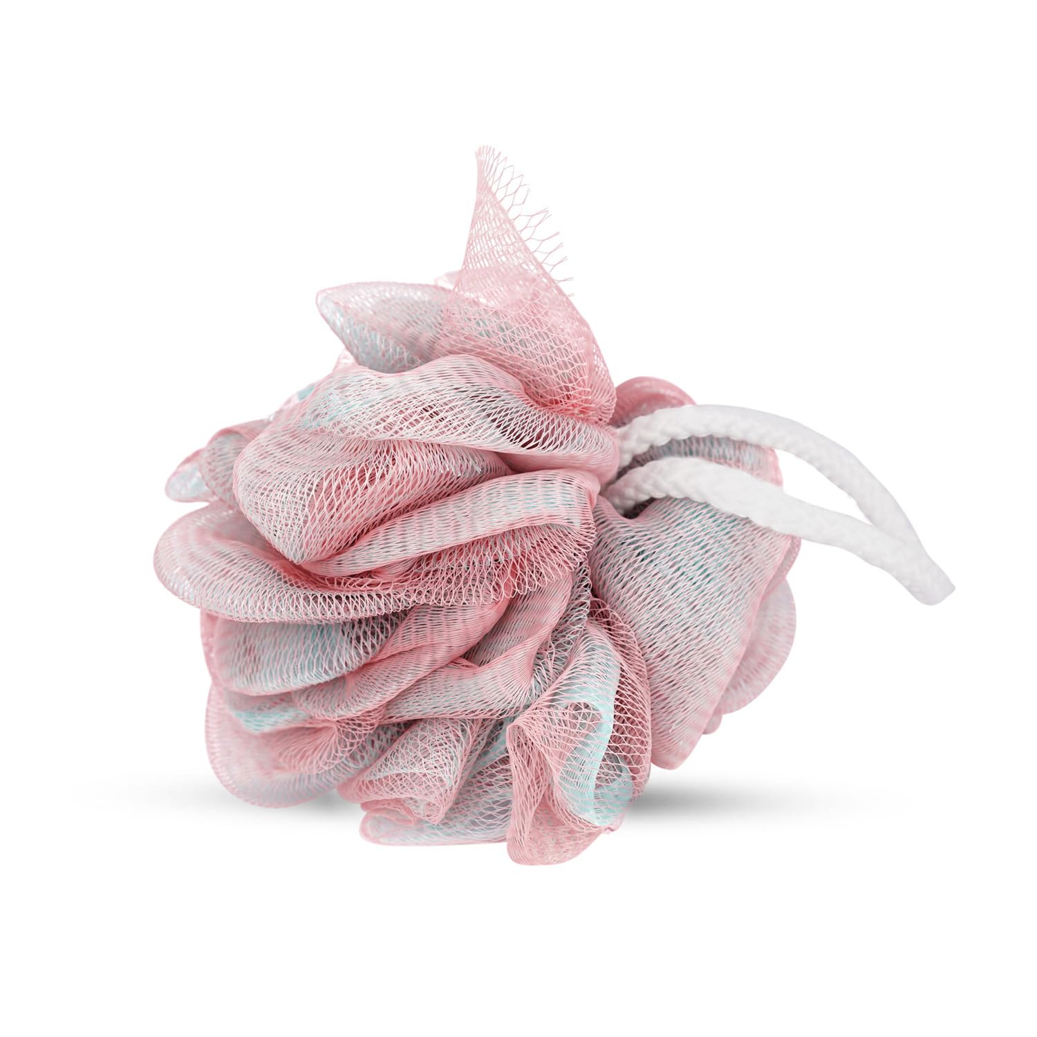 ikonic basics exfoliating loofah for bath, shower, srubber, soft,gently cleanses & exfolaites & removes dead skin, high lather creation. all skin types for men & women - pink- ikb-001c