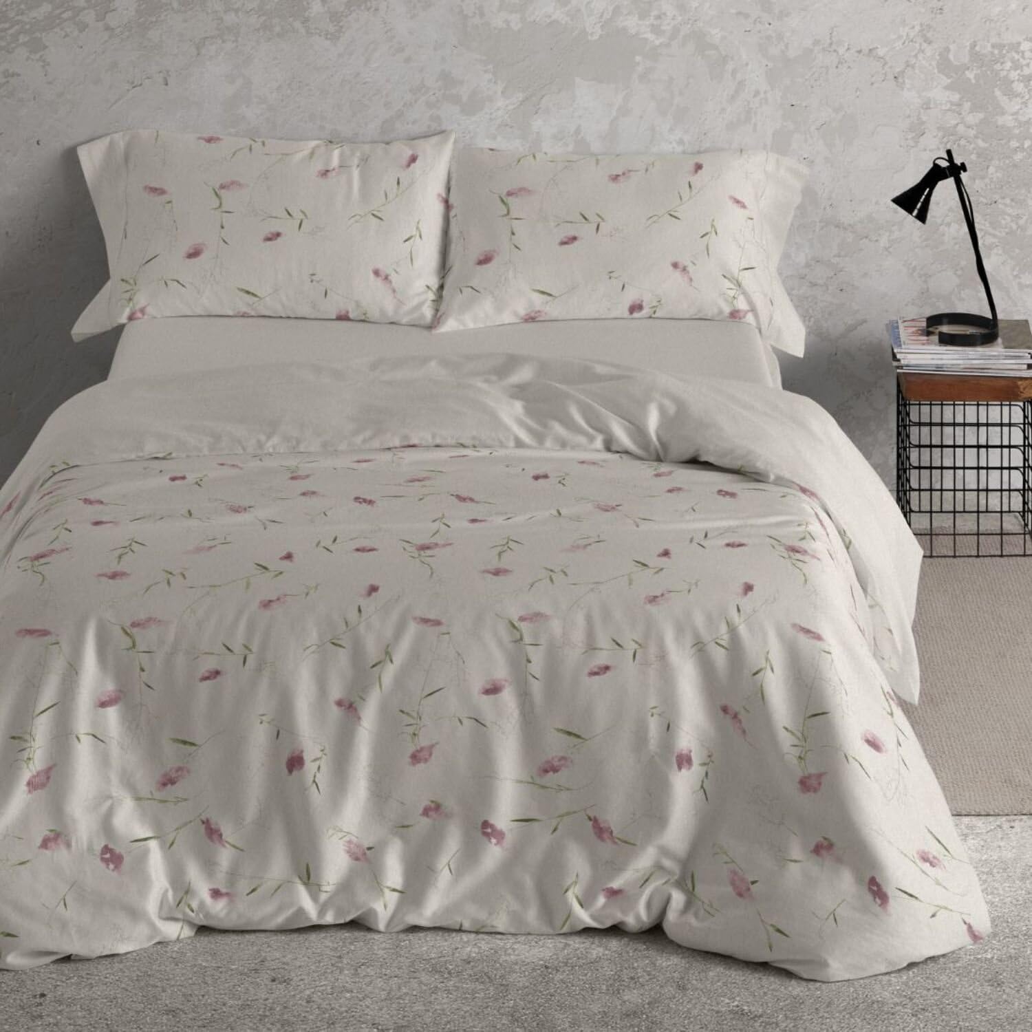 Burrito Blanco | Fundas nórdicas Estampadas | Cama de 105cm. (+Medidas Disponibles) | Diseño 052 | Color Rosa Palo (105x190/200cm.)