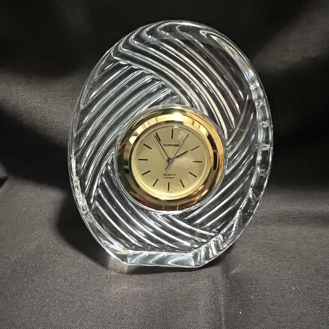 スヌーピー　クリスタル　置き時計　SASAKI CLOCK スヌーピー クリスタル 置き時計 SASAKI CLOCK
