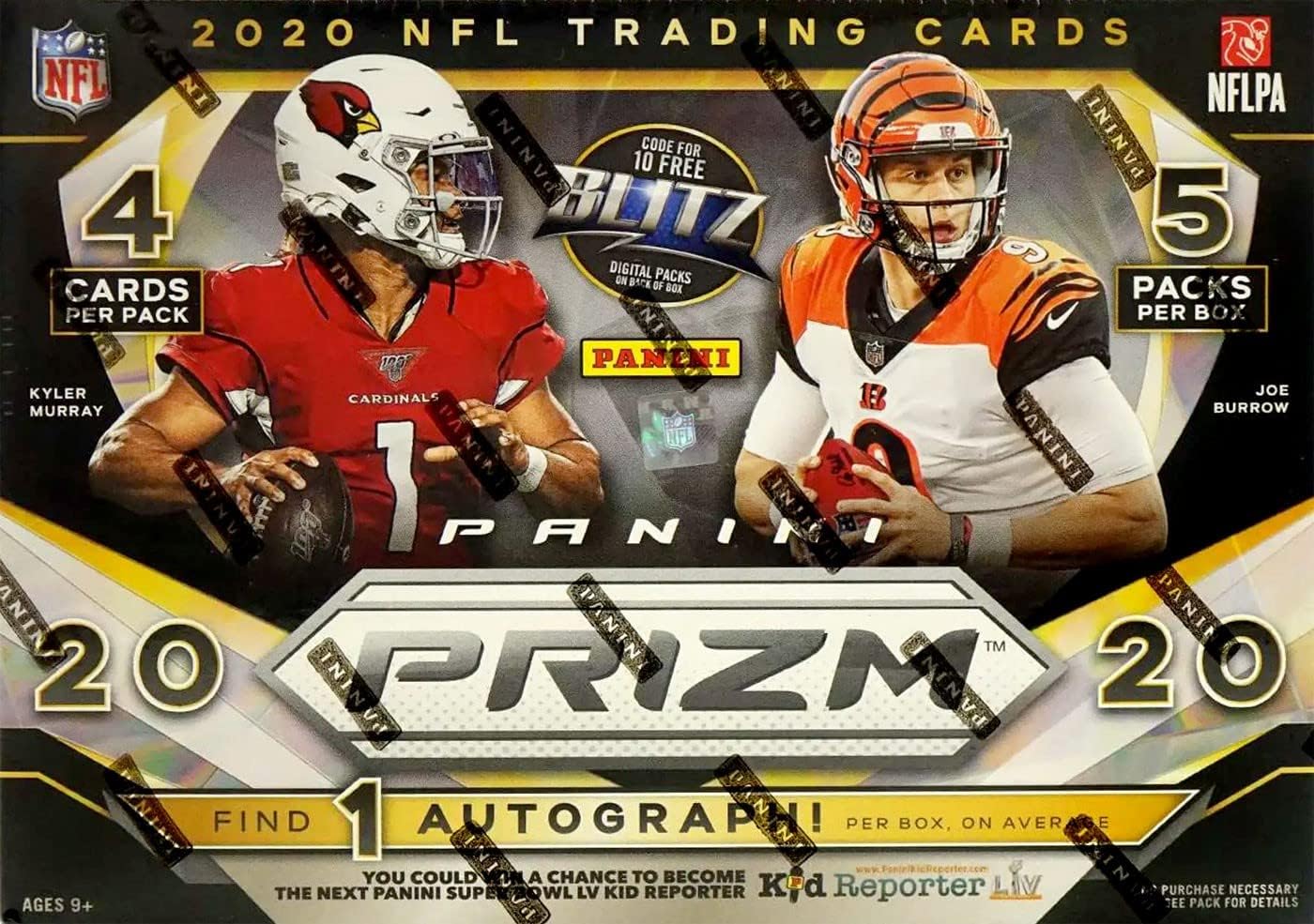 2020 Panini Prizm NFL Football MEGA box (5 4-card pks/bx)