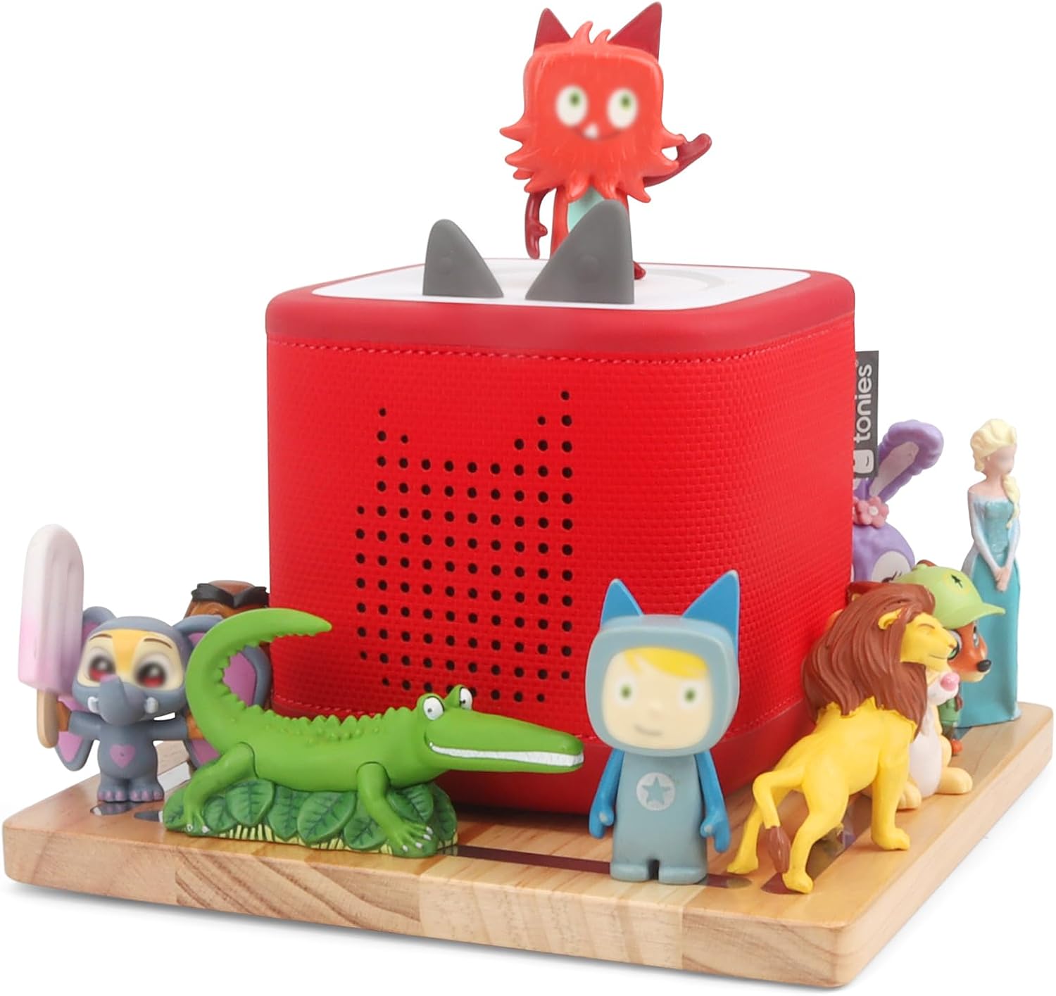 Taladad for Tonie Shelf, Tonies Storage for Toniebox 2/ Toniebox 1 Tonie Figures Creative Tonies Magnetic Shelf for,Tonie Box Player 10-30 Characters (White)