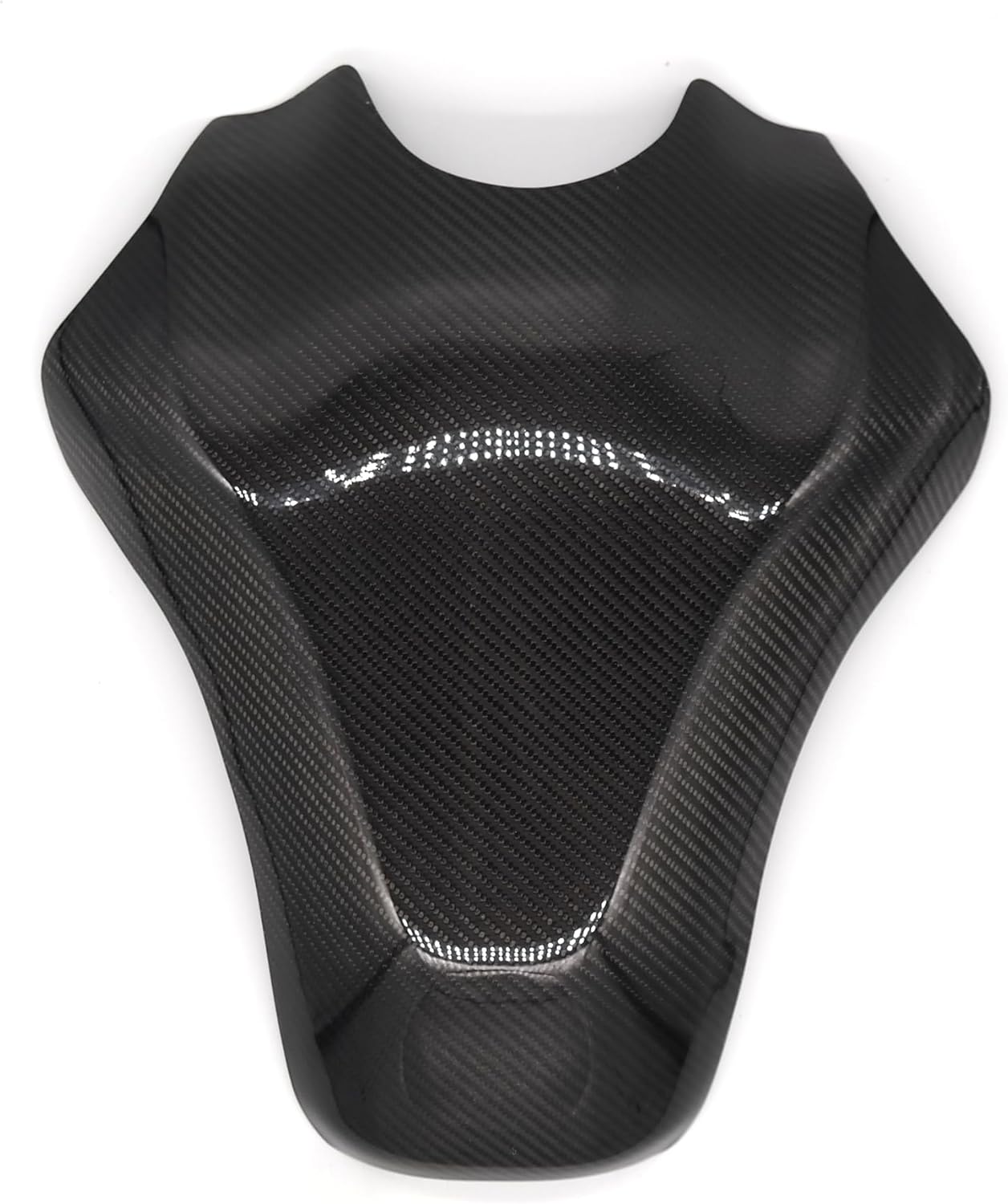 Carbon Fiber Gas Fuel Tank Cover Protector Protection Compatible with Kawasaki Z900 2017-2024, Black 1 Pcs