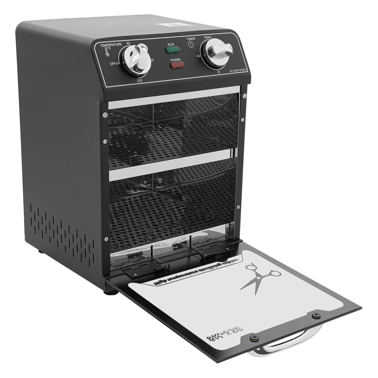 Esterilizador de alta temperatura 8L, gabinete de desinfección de gabinete de esterilizador de aire caliente de calor seco con temporizador, para desinfectar toallas, herramientas de uñas