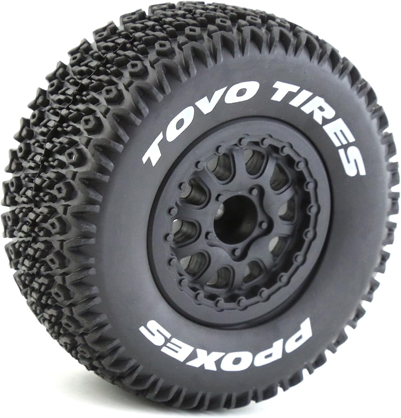 Lifehead 1/10 RC Short Course Truck Tires for All Terrain，Suitable for TRAXXAS Slash4X4 ARRMA SENTON 4X4 V3 Losi Ford Raptor Baja Rey/ 113mmx45mm High-Performance Short-haul Truck tires/4pcs