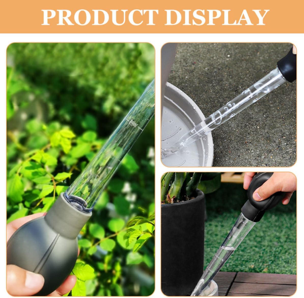Toddmomy 2pcs Plant Pot Water Dispenser Transfer Pipette with Self Watering Spikes Plastic Liquid Pipettes for Extracting Water Easy to Clean for Flower Pots and Vases