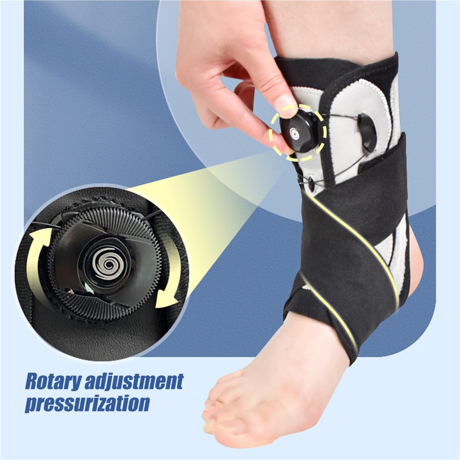Verstellbare Sprunggelenkbandage 1PC Knöchelbandage Verstellbarer Kompressionsgurt Männer Frauen