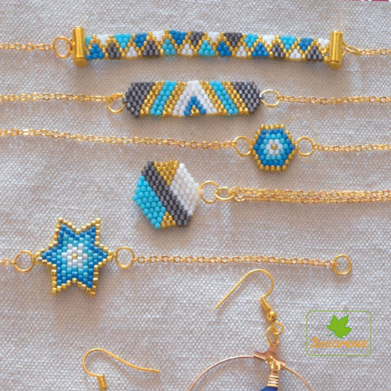 Sycomore – Kit de creación de joyas, juguete premium, kits de ocio creativo, taller creativo infantil, actividades manuales para niños, joyas para niños, regalos para niñas, juegos infantiles, 7 años