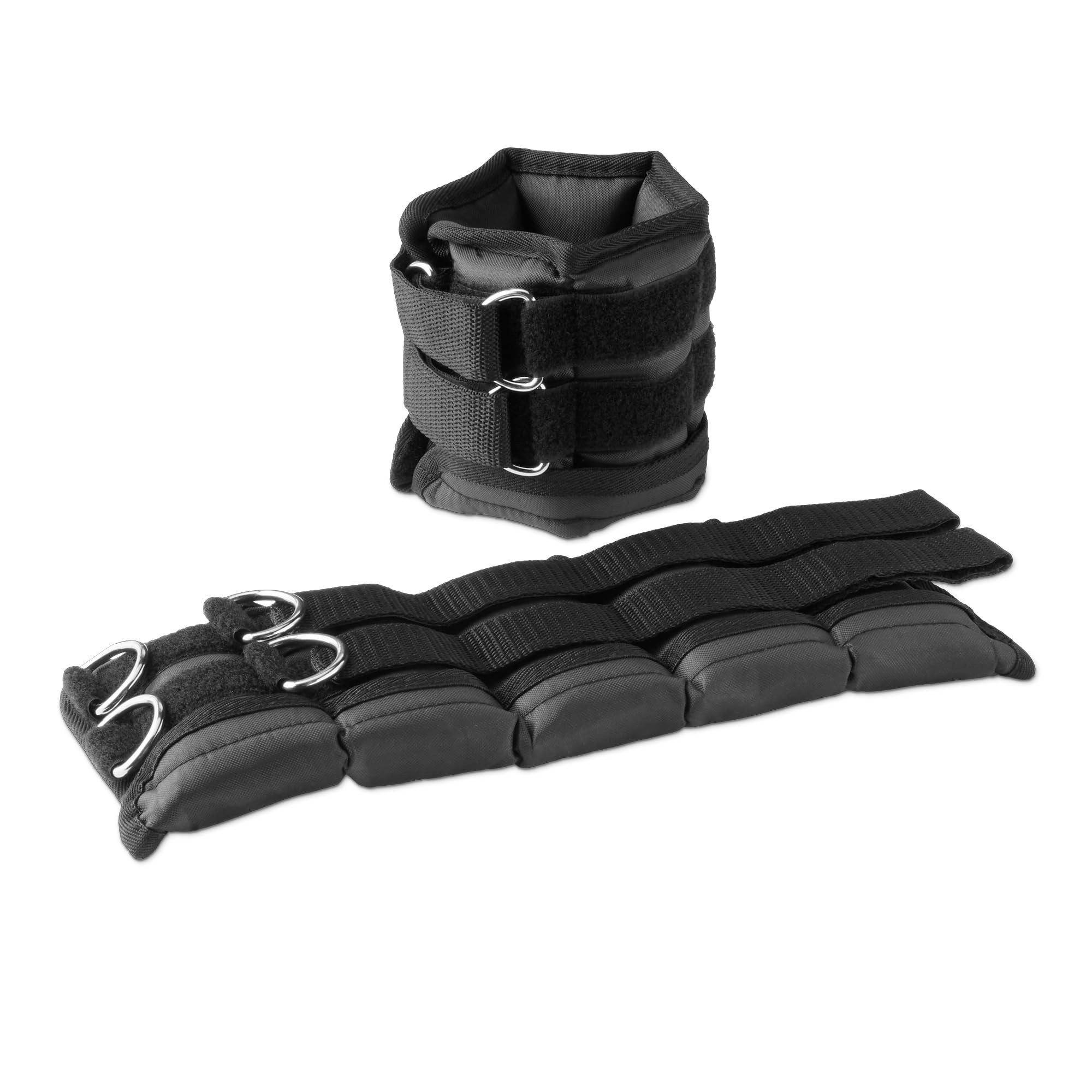 Amazon Basics, pesi regolabili per caviglia e polso per donne e uomini, 1.13 kg ciascuno, set di 2