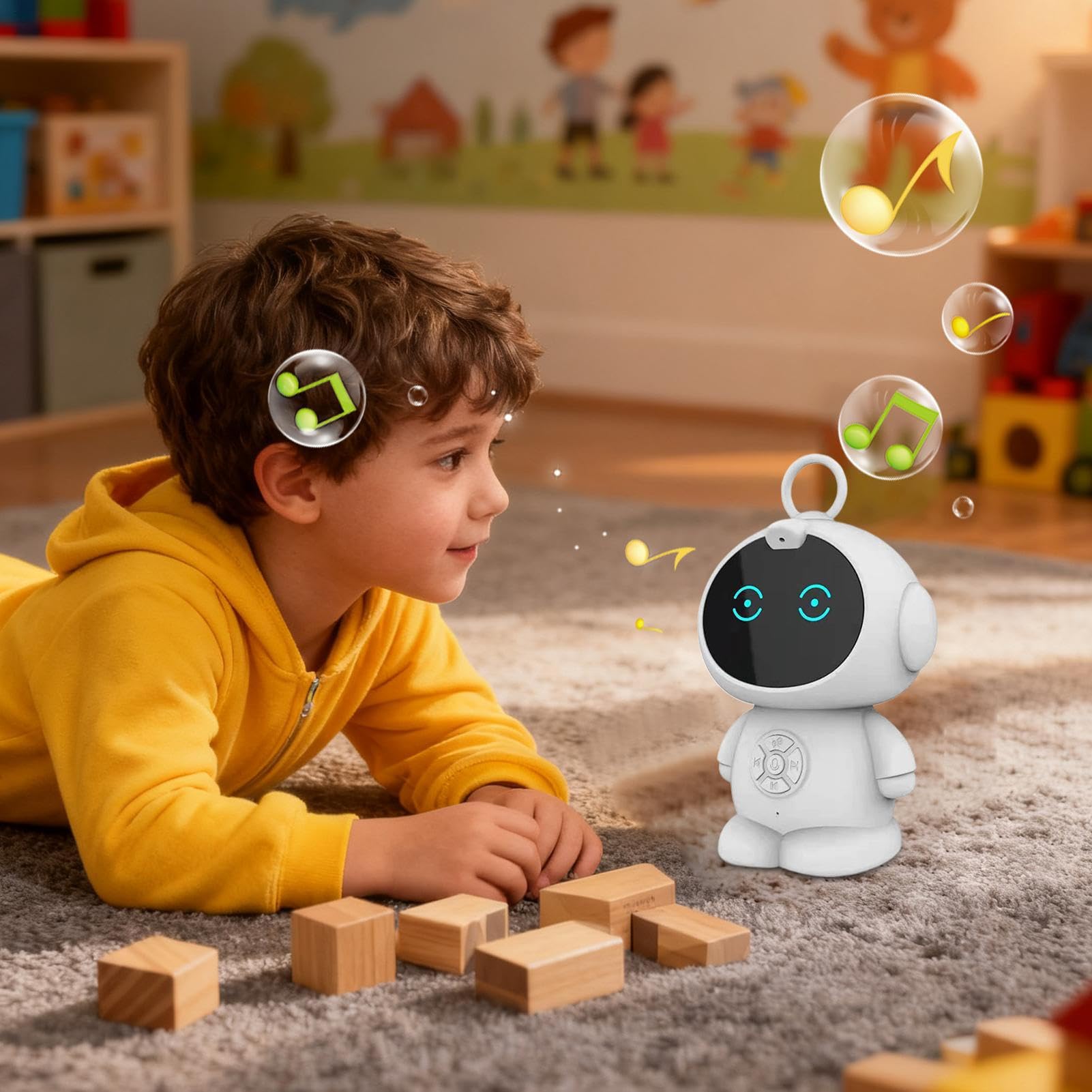 Robot De Inteligencia Artificial Máquina Interactiva Y Segura Con Juego