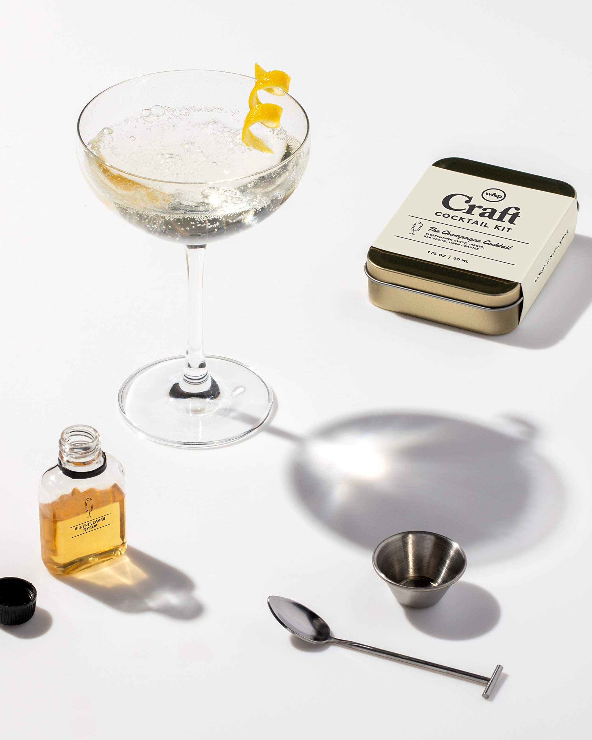 W&P Craft Cocktail Kit, Champagne Cocktail, Portable Kit for Drinks on