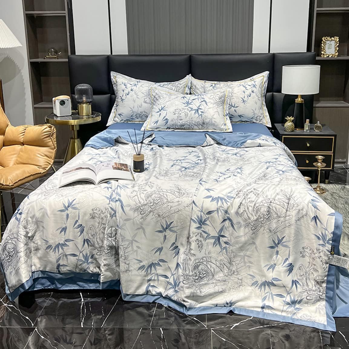 Summer futon, native pattern, single, for summer nights, 200*230cm, 1 piece, stylish, cute, no cover needed, futon, color 5, double, 4 piece set, cool, silk touch, cool to the touch, air conditioning