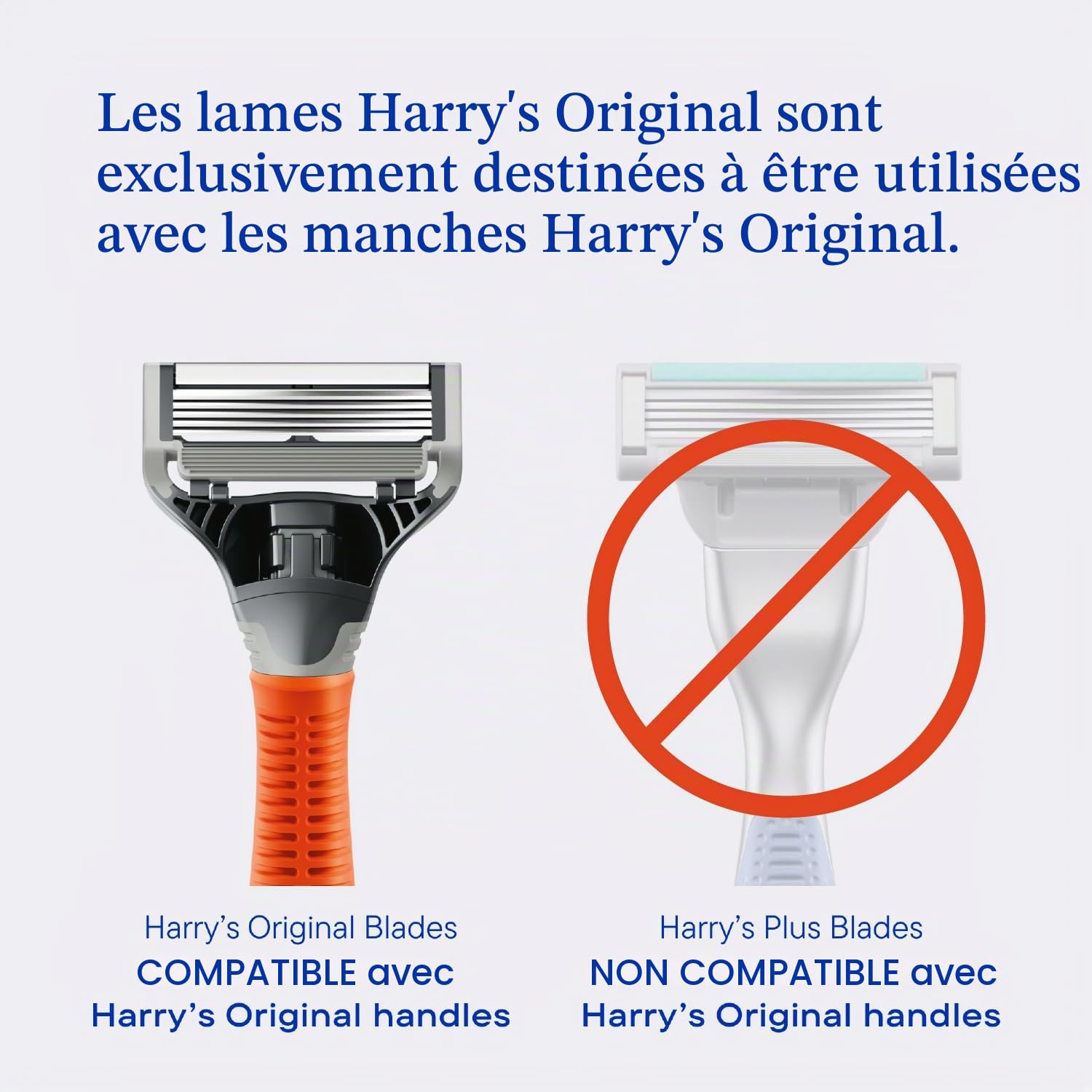 Recharges de lames de rasoir Harry's - Rasoirs pour hommes - 10 pièces