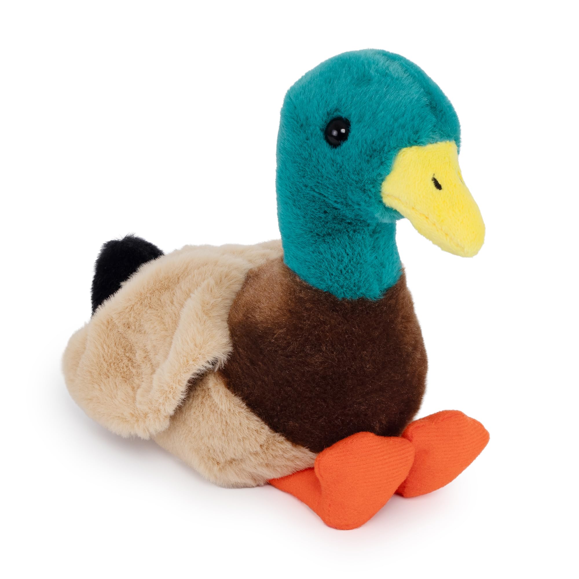 Zappi Co Mallard Duck Plush Toy (16cm) - Bright, Cuddly Duck, Eco-Friendly, Ideal for Children's Imaginary Pond Play, Made from 100% Recycled Material