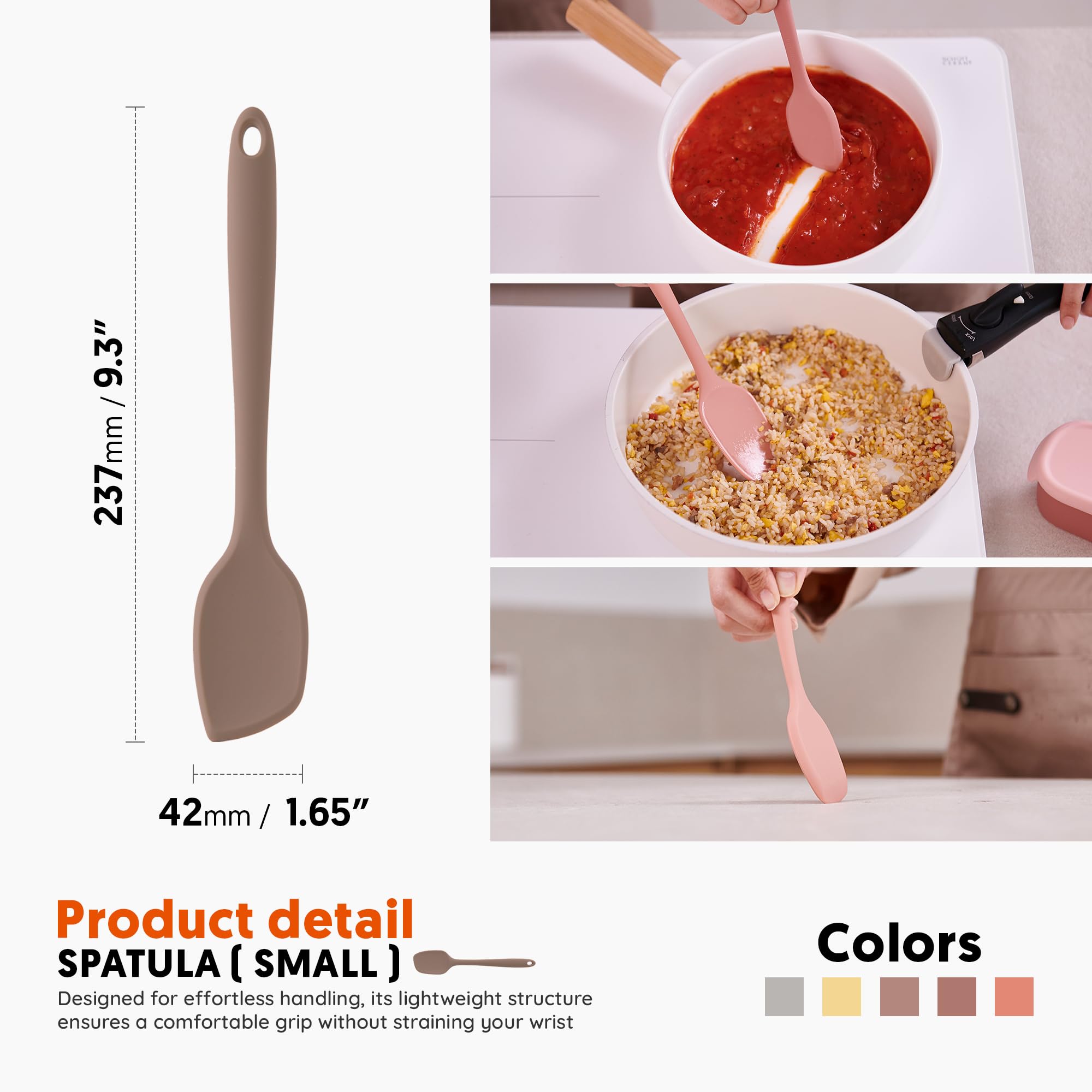 Cuchara de cocina (TaupeBrown_Espátula, S)