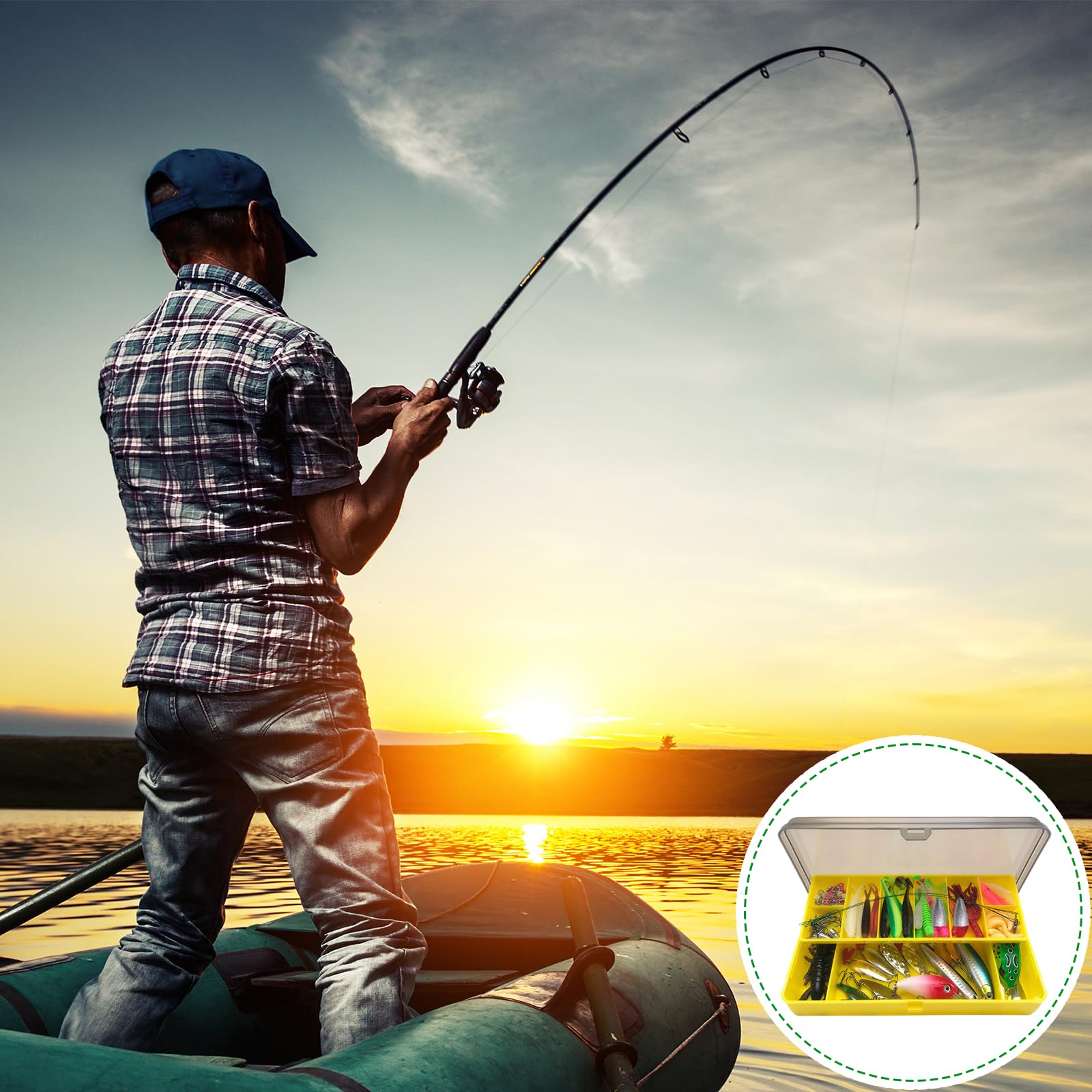PIWOSGOL Lot De 131 Leurres De Pêche Avec Boîte – Pour Brochet, Truite, Bar, Comprenant Leurres Souples, VIB, Spinners, Hameçons, Matériel Durable