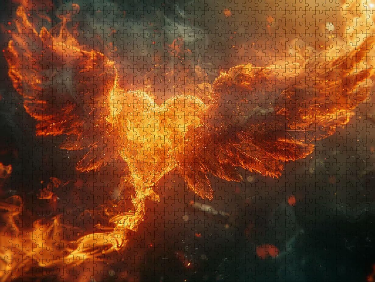 Flame Puzzle 2000 Pezzi Adulti, Puzzle Legno con Scatola 99x70cm, DIY Giochi Divertenti per Familiar, Idea Regalo Uomo e Donna, Squisita confezione Regalo, Estate Decorazioni Casa, (Ala) L-3218