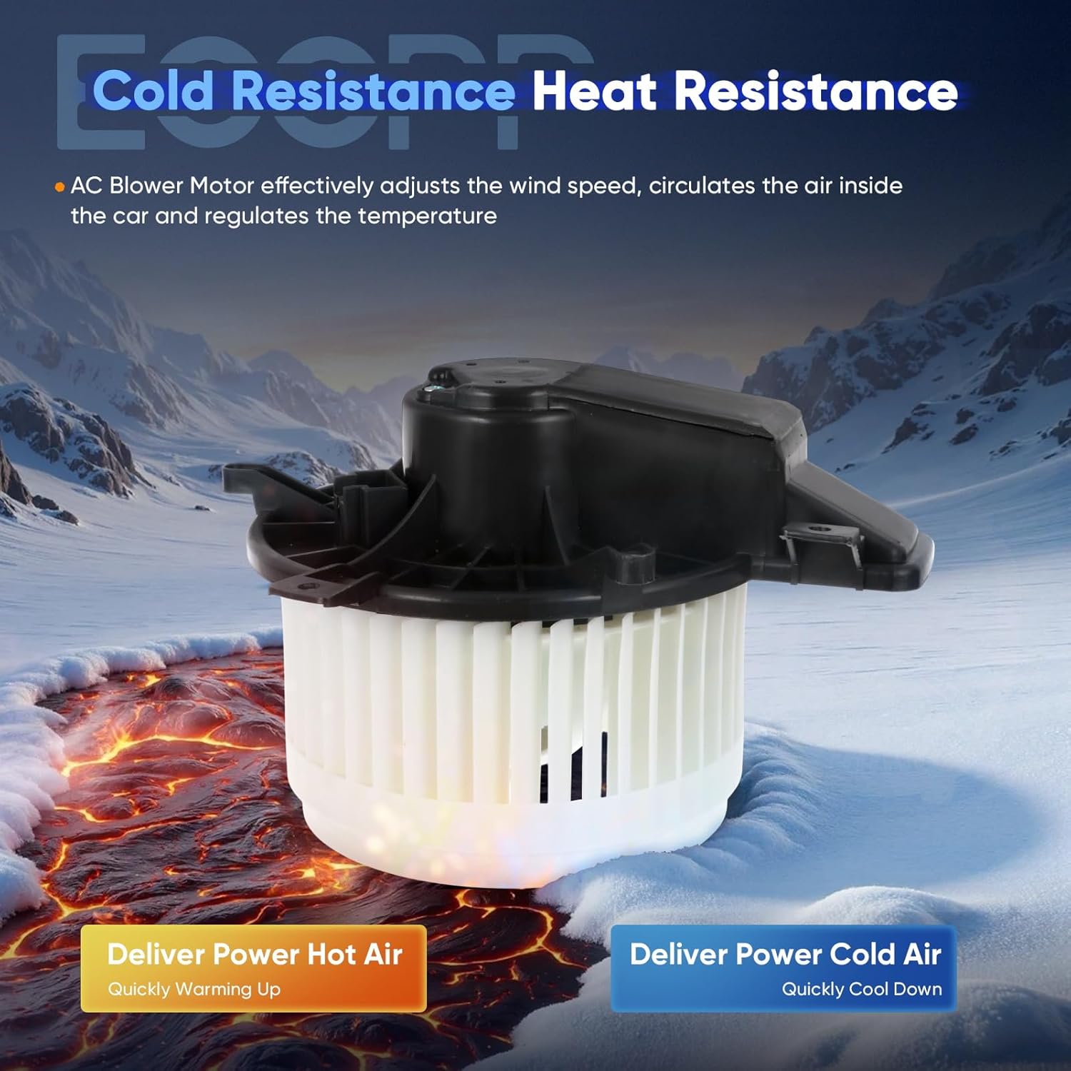 ECCPP HVAC AC Heater Blower Motor w/Fan Cage for 2008-2018 for Chrysler 300/2008-2018 for Dodge Challenger /2008-2018 for Dodge Charger /2008 for Dodge Magnum