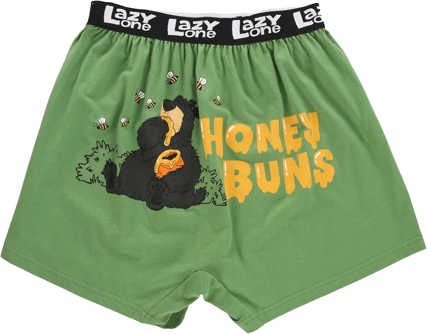 Lazy One Funny Animal Boxers, Novelty Boxer Shorts, Humorous Underwear, Gag Gifts for Men, Funny Bear Boxers