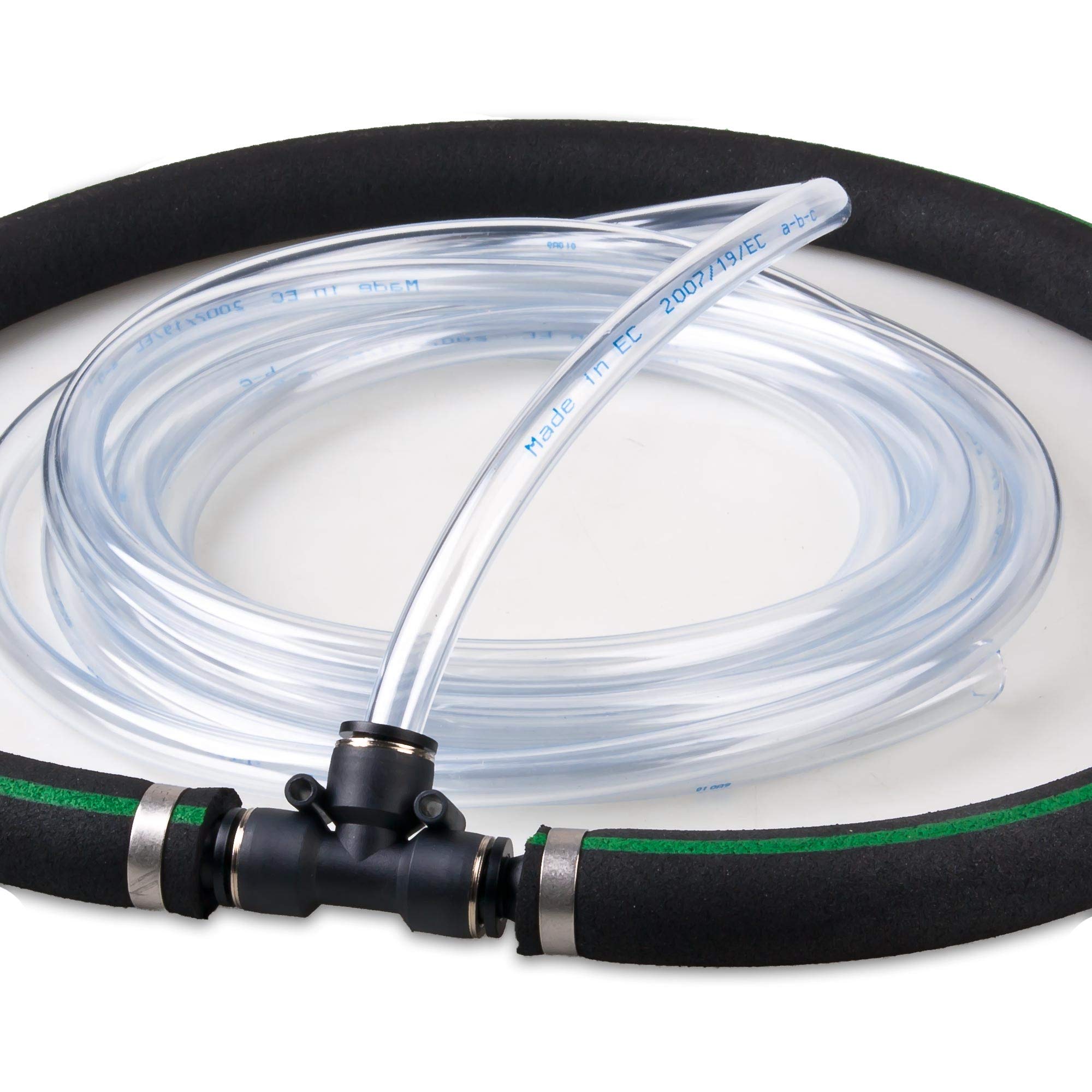 Wagner Green Teichbelüfter-Set V-60 Luftpumpe mit Japan Belüfterring Ø 35 cm zur Sauerstoffanreicherung in Ihrem Koiteich. EIN Profi Teichbelüfter ALA Eisfreihalter im Winter zu verwenden…