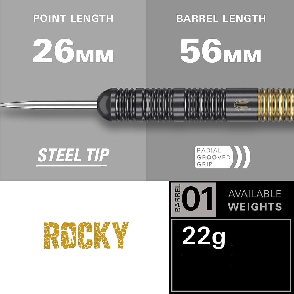 ダーツ TARGET PRECISION STONE 1ST Steel Tip 22g ダーツ TARGET PRECISION STONE 1ST Steel Tip 22g Amazon.com
