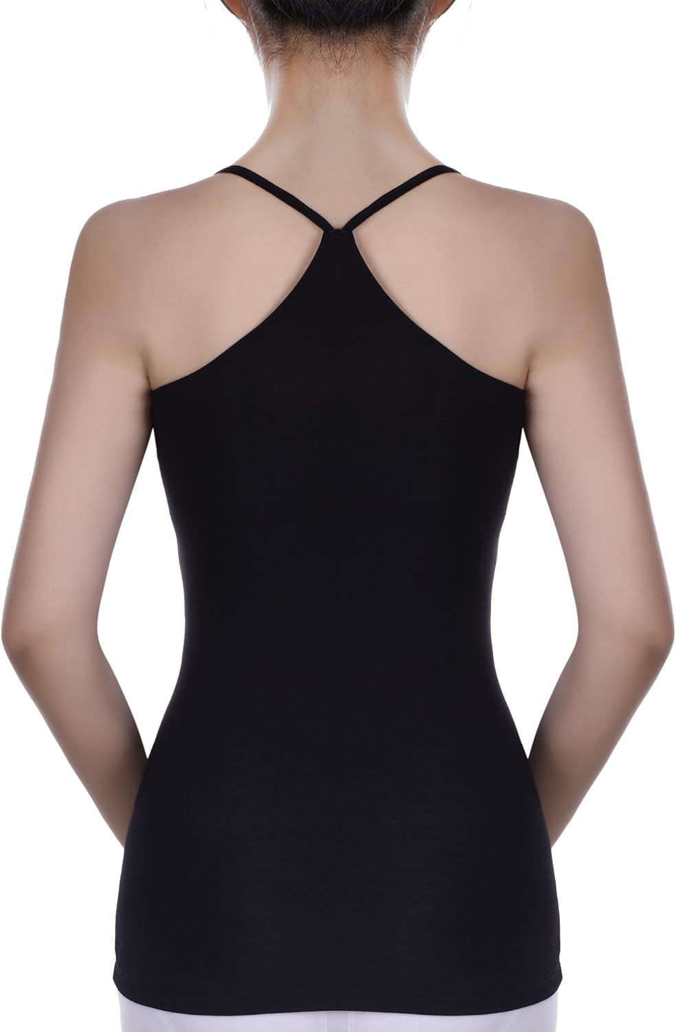 Boao 3 Pcs Women Camisoles Tank Tops Spaghetti Strap Racerback Camis Stretch Y-Back Ladies Undershirts - Image 2