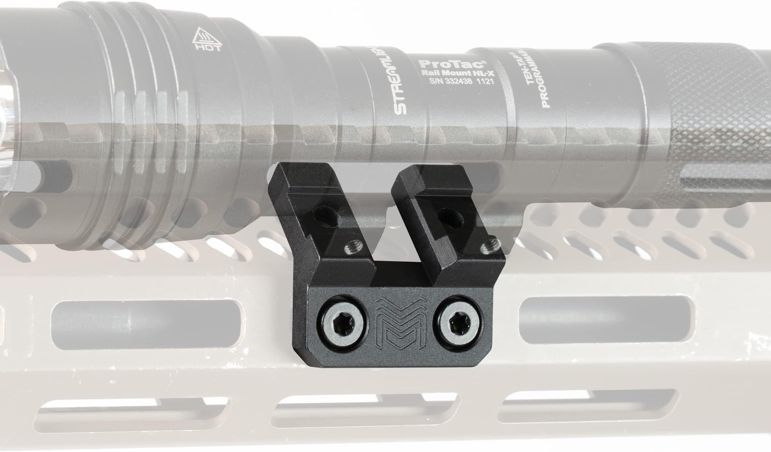 Monstrum Scout Light Mount | 45 Degree Offset | Compatible with Surefire M300/M600 Series, Streamlight Protac Series | M-LOK Compatible