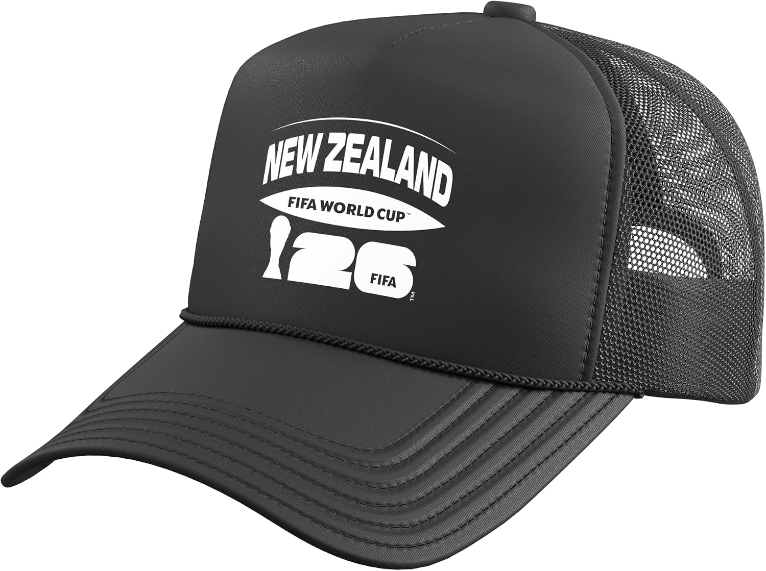 FIFA World CUP26 New Zealand Trucker Hat with Adjustable Mesh Back