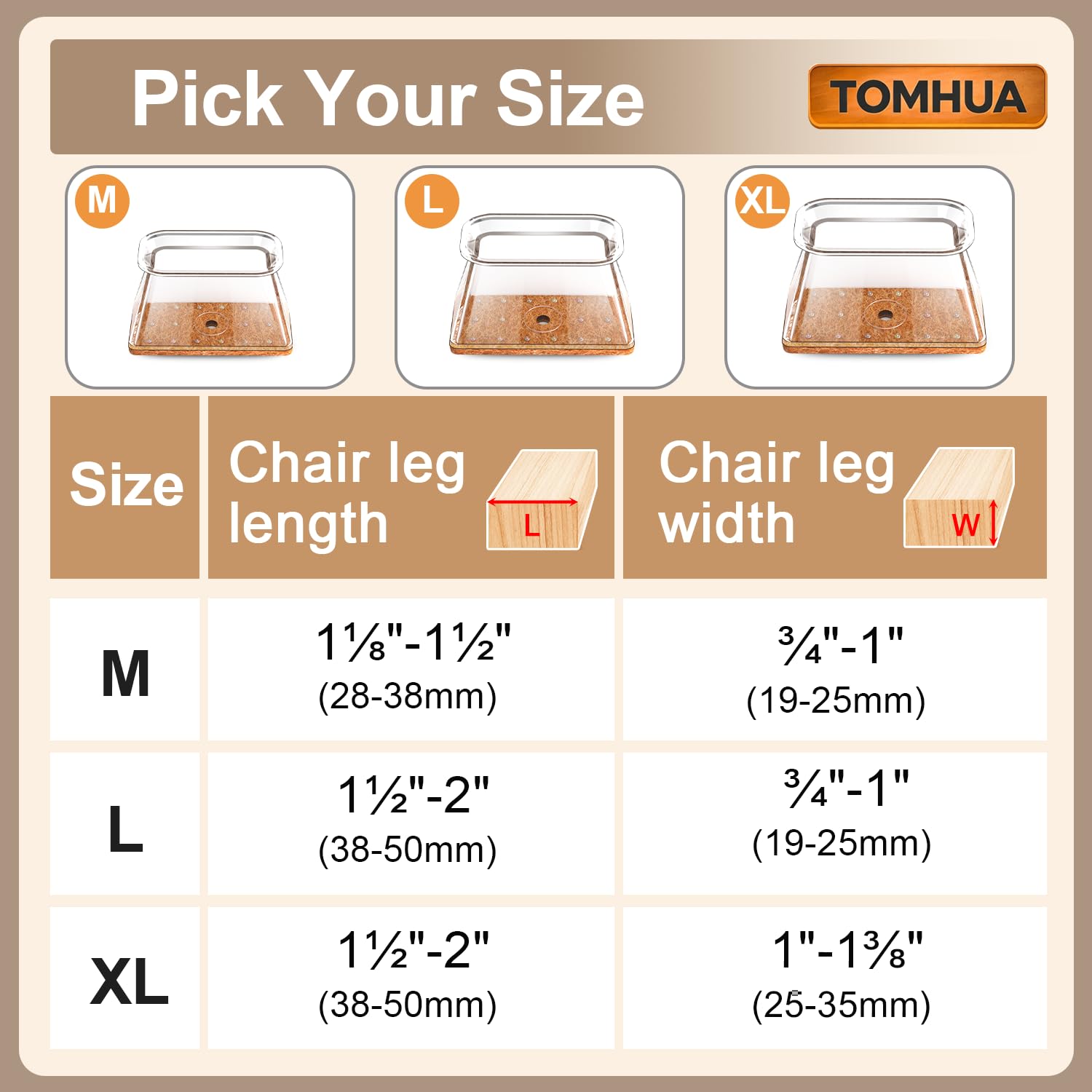 28 Protectores De Suelo Rectangulares Para Patas Silla, Suelos Madera Dura, Tapas Silicona, Almohadillas Fieltro Muebles, Transparentes Sillas, Protegen El