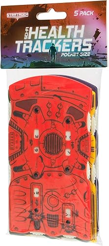 Miniatura 2 de Rastreadores de salud de bolsillo de ciencia ficción duraderos para juegos de dados de fantasía, juego de 5 diferentes!