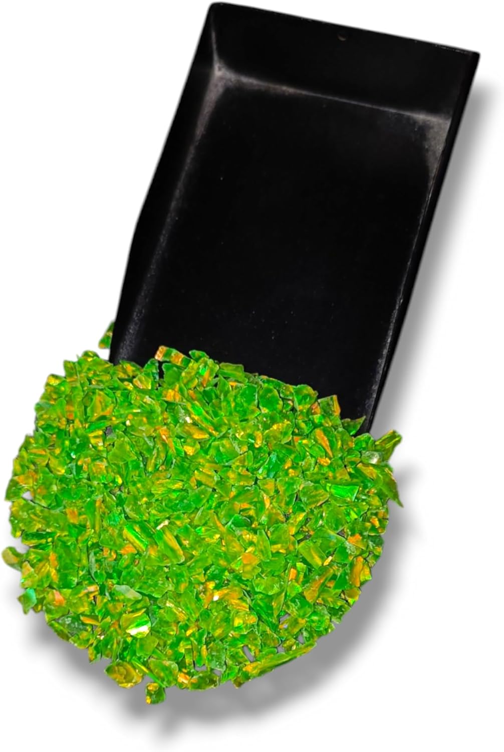 Crushed Green Opal Coarse Stone Powder All Size Premium Inlay Material Woodwork Inlay Welo Fire Opal Ring Inlay Sparkling Fire Green Healing Crystals Chips Decoration Craft DIY