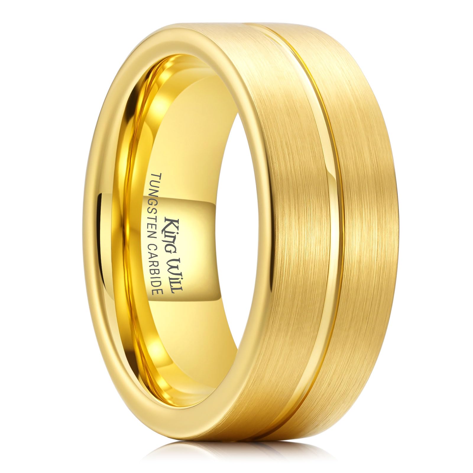 King Will Tungsten Carbide Wedding Band for Men Women