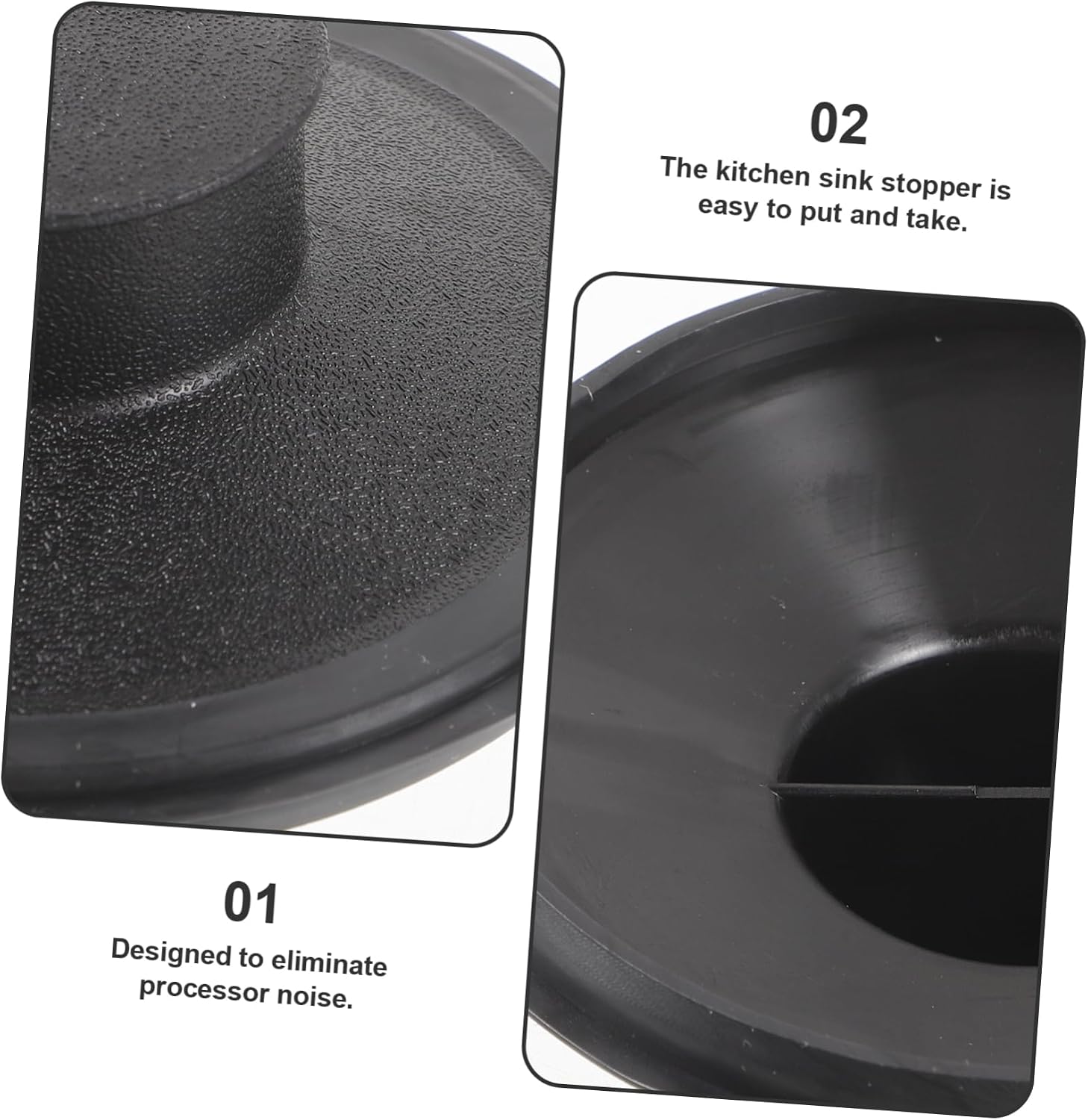 Artibetter Plastic Sink Stopper for Kitchen Drain Drain Plug for Garbage Disposal Easy to Clean Use Prevents Water and Food Splashing for Home Restaurant Applications