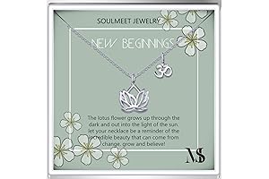 Sterling Silver Yoga Lotus Flower Necklace - "May You Bloom & Shine"