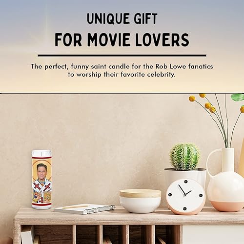 Miniatura 5 de Rob Celebrity - Vela de oración de celebridad, vela de santo, votiva de cristal de 8 pulgadas, hecha a mano en Estados Unidos, regalo novedoso para