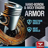 Vista 6 de Triax Fleet Supreme 5W-40 API CK-4 Full Synthetic Heavy Duty Diesel Engine Oil Moly Boron Friction Modified Extended Drain (5 Gallon)