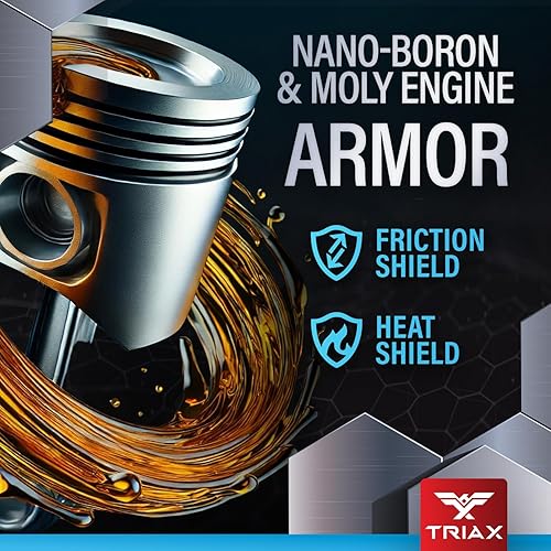 Miniatura 6 de Triax Fleet Supreme 5W-40 API CK-4 Full Synthetic Heavy Duty Diesel Engine Oil Moly Boron Friction Modified Extended Drain (5 Gallon)