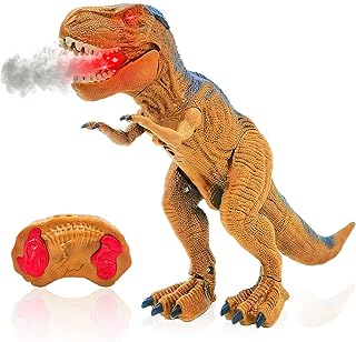 Remote Control Dinosaur Toy for Kids,Walking Dinosaur T-Rex Toy with Lights,Sounds & Spray, Realistic Walking Tyrannosaurus Rex Toy, Dinosaur Toys for Kids 3-5 5-7