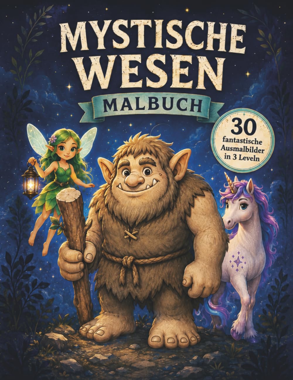 Mystische Wesen Malbuch: 30 fantastische Ausmalbilder in 3 Leveln (ARTALANTA Spezial)