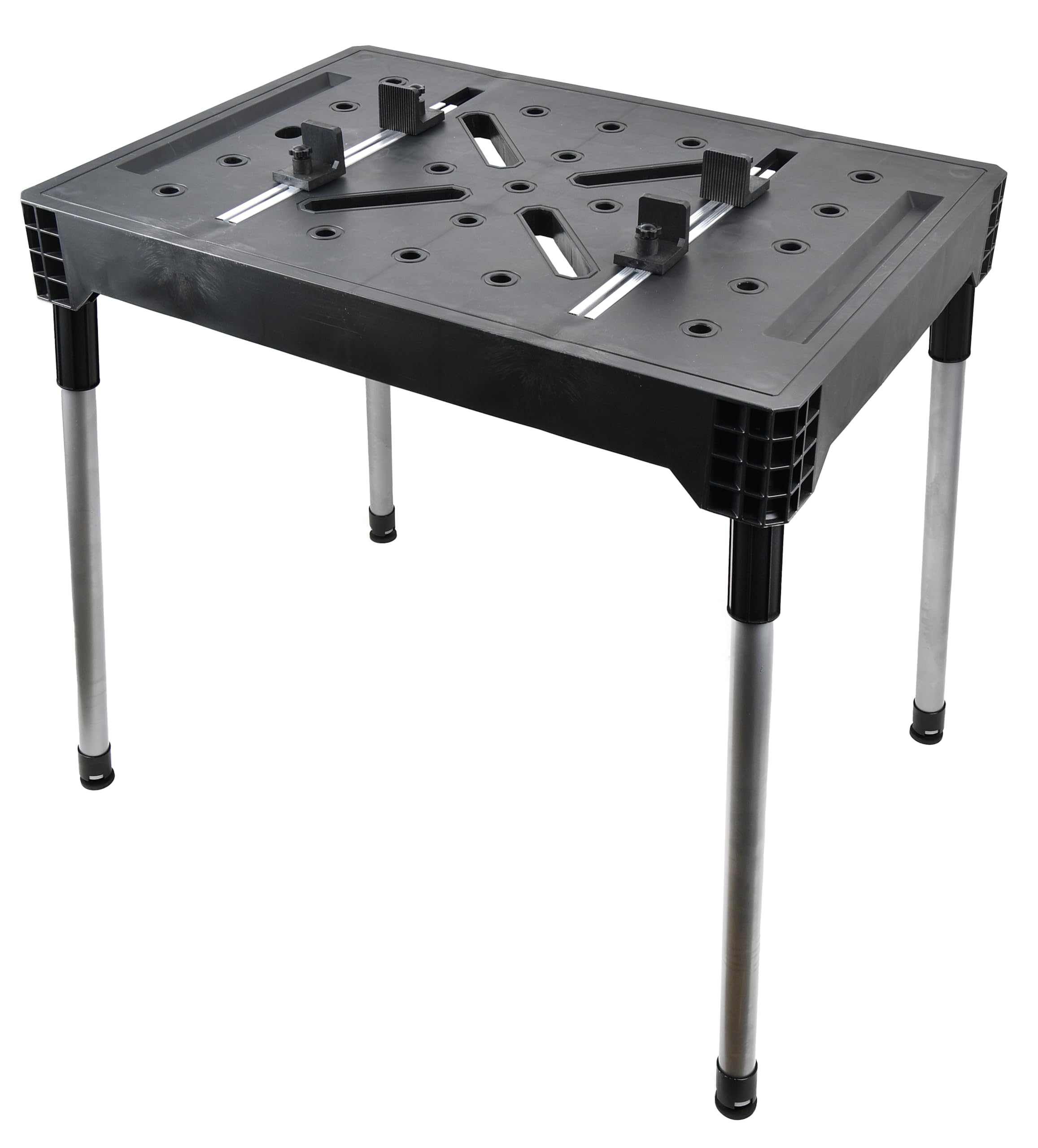 Werkbank, PP und Stahl, 84 x 60 x 81,5 cm, 10 kg, Tragkraft 454 kg pro Fach