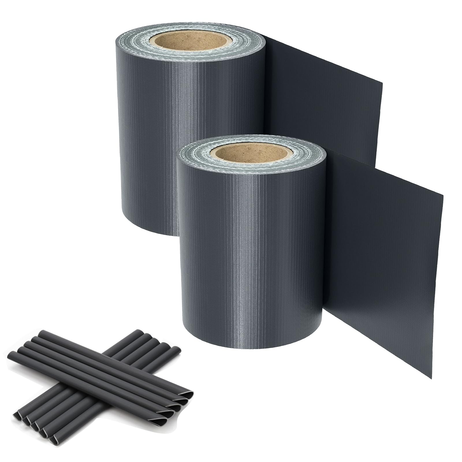 Paneles de protección visual de PVC, color antracita, 140 m x 19 cm, para vallas de doble varilla, 120 clips de fijación, lámina de protección visual de PVC, para valla de jardín, balcón