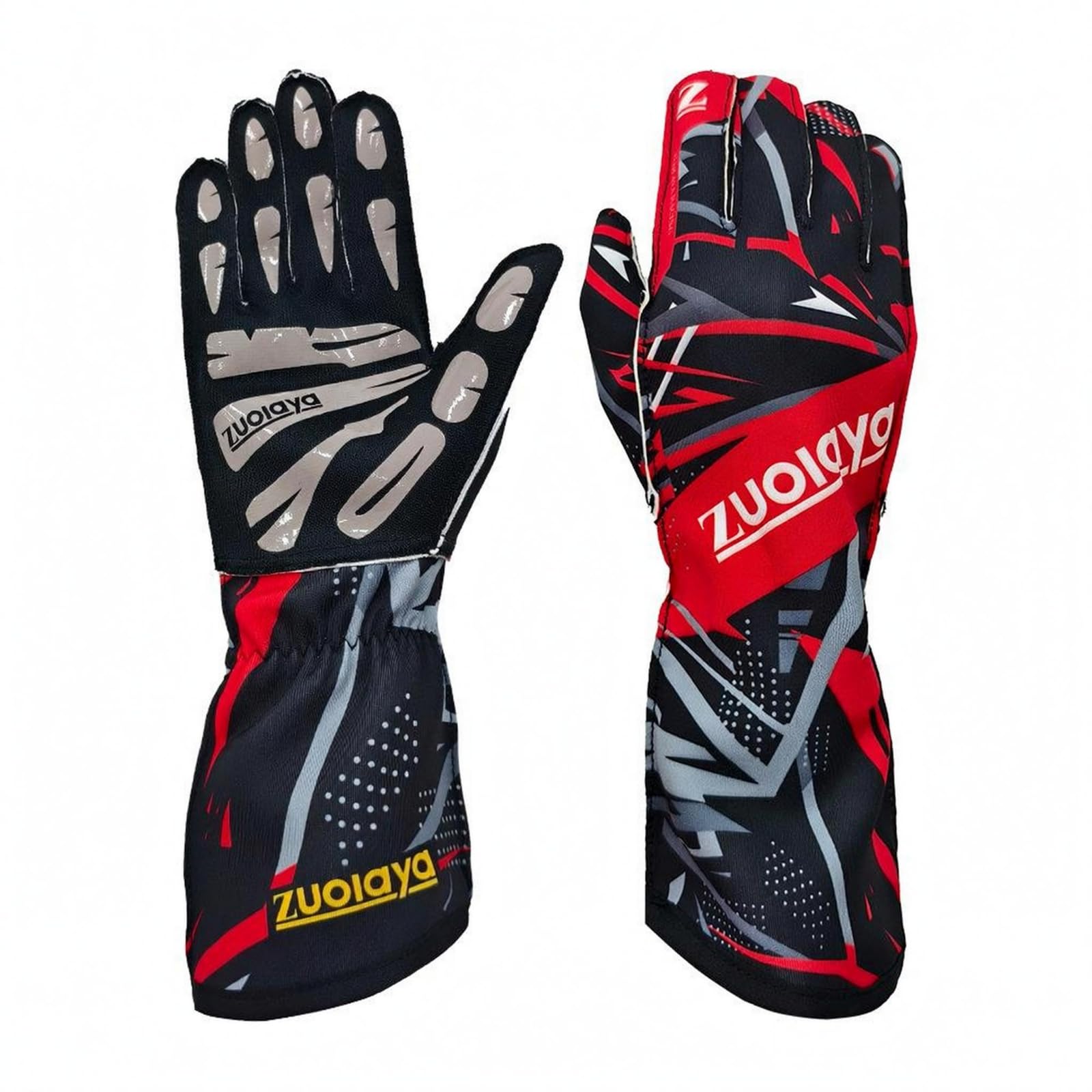 predolo Gants Karting Grip Silicone Gant Karting Imprimé Géométrique Gant Course