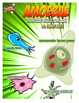 Amoebae Parasitology Medical Comic Book
