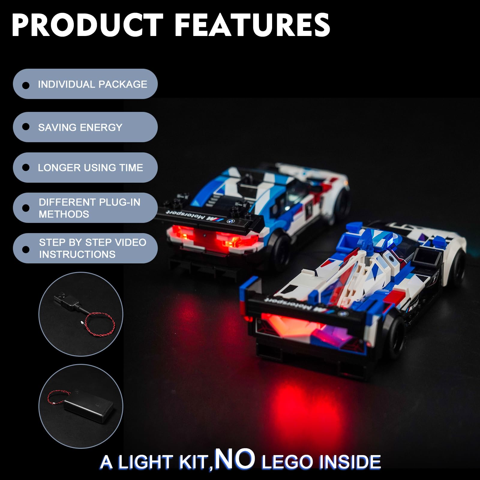 優秀グロウライトメーカーのハイコストパフォーマンスモデル！ Amazon.co.jp: BrickBling LED 照明 L-e-g-o スピードチャンピオン BMW