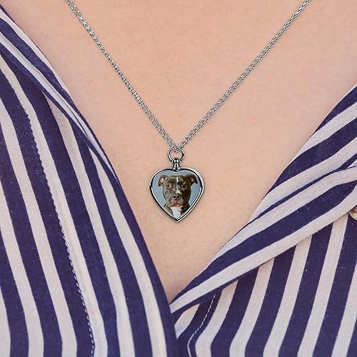 Miniatura 7 de Pit Bull - Collar personalizado para cenizas de mascotas, collar personalizado para cenizas de perro con foto, urna para mascotas, regalos