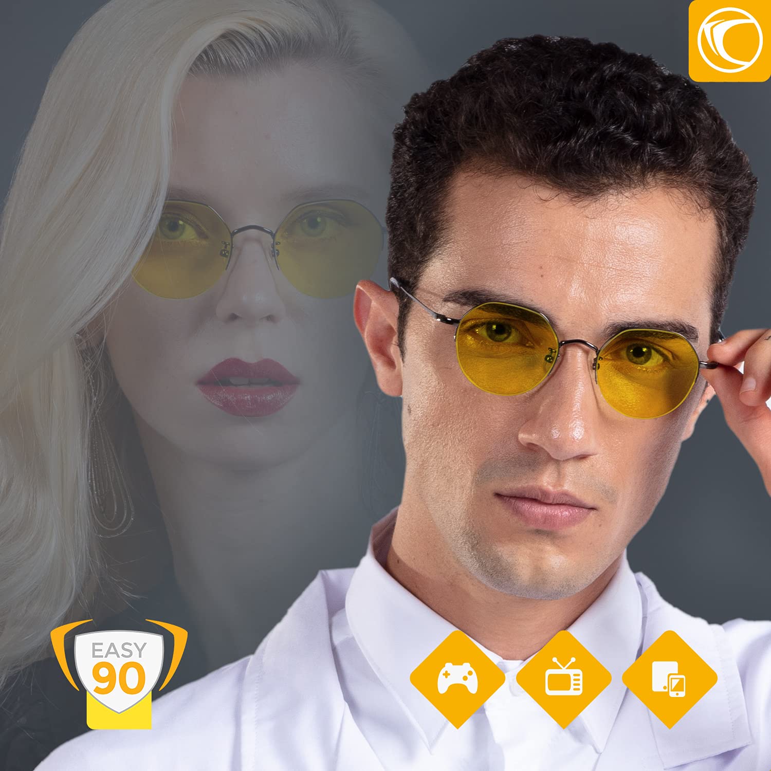 PRiSMA Okulary dla graczy LAUTA Blueblocker okulary komputerowe - bluelightprotect EASY - LA702