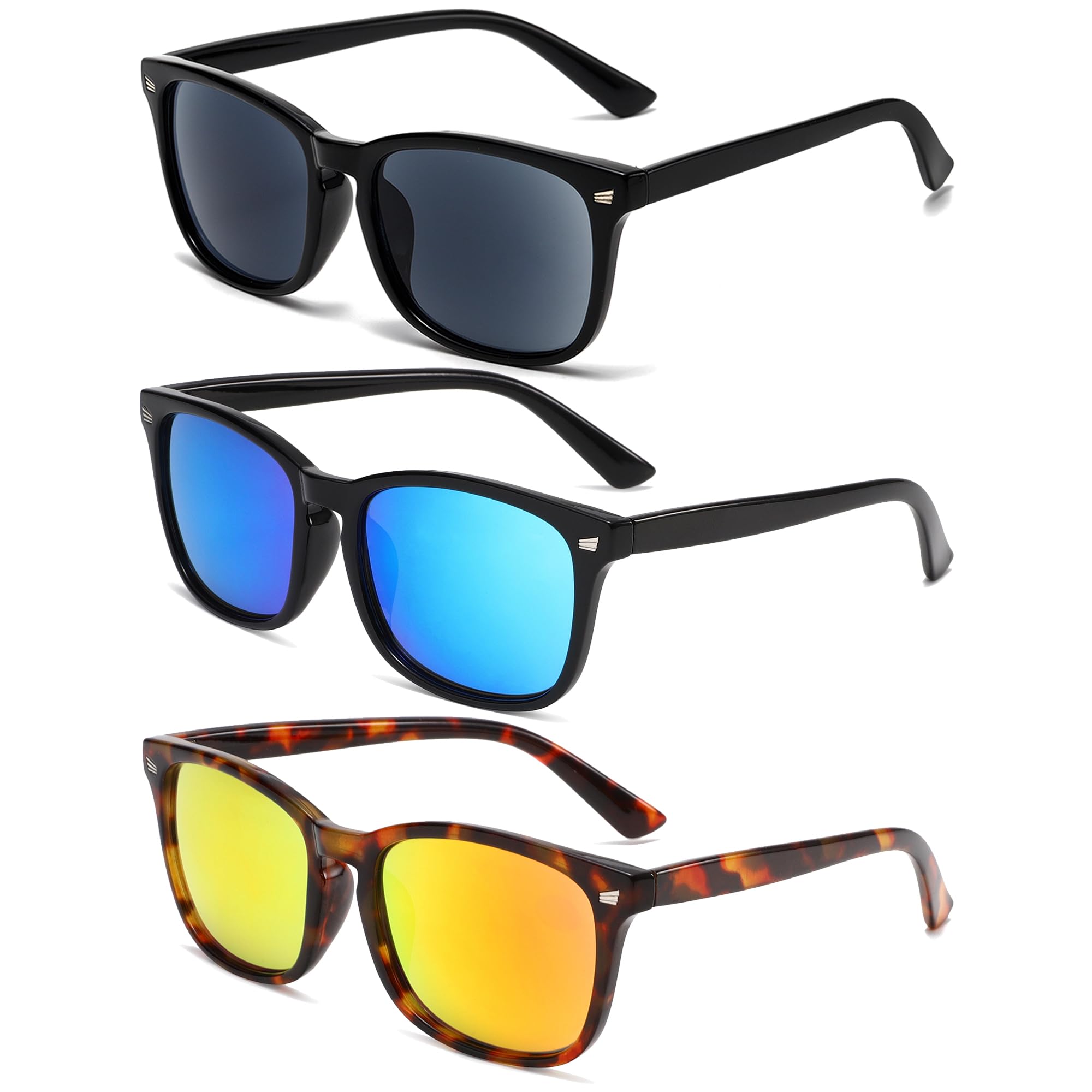 Photo 1 of ***STOCK PHOTO FOR REFERENCE ONLY***
FSRTEP 3 Pack Reader Sunglasses For Women Classic Retro Reading Sunglasses UV400 With Metal Hinge Not polarized +3.0