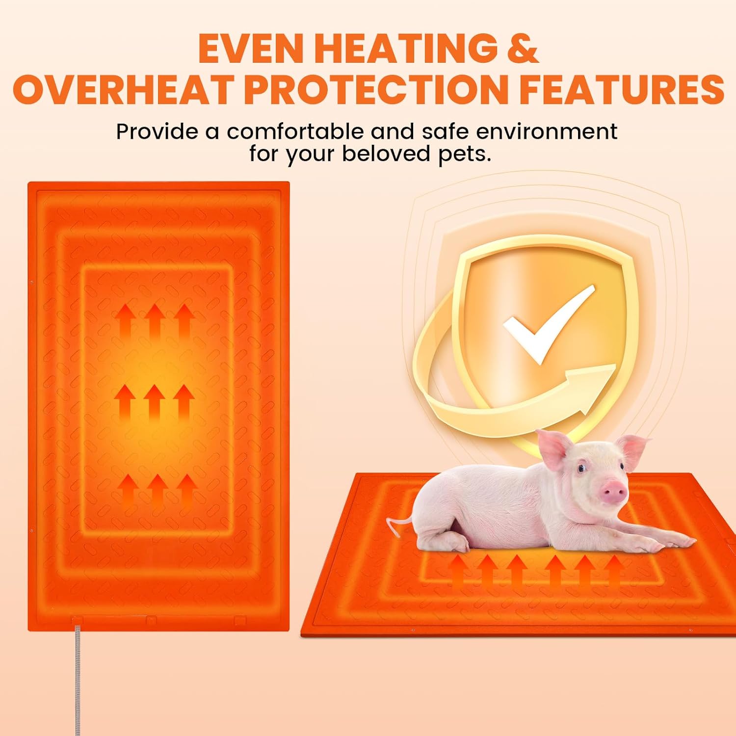 Pig Heating Mat, Suitable for Pigs, Pets, Reptile