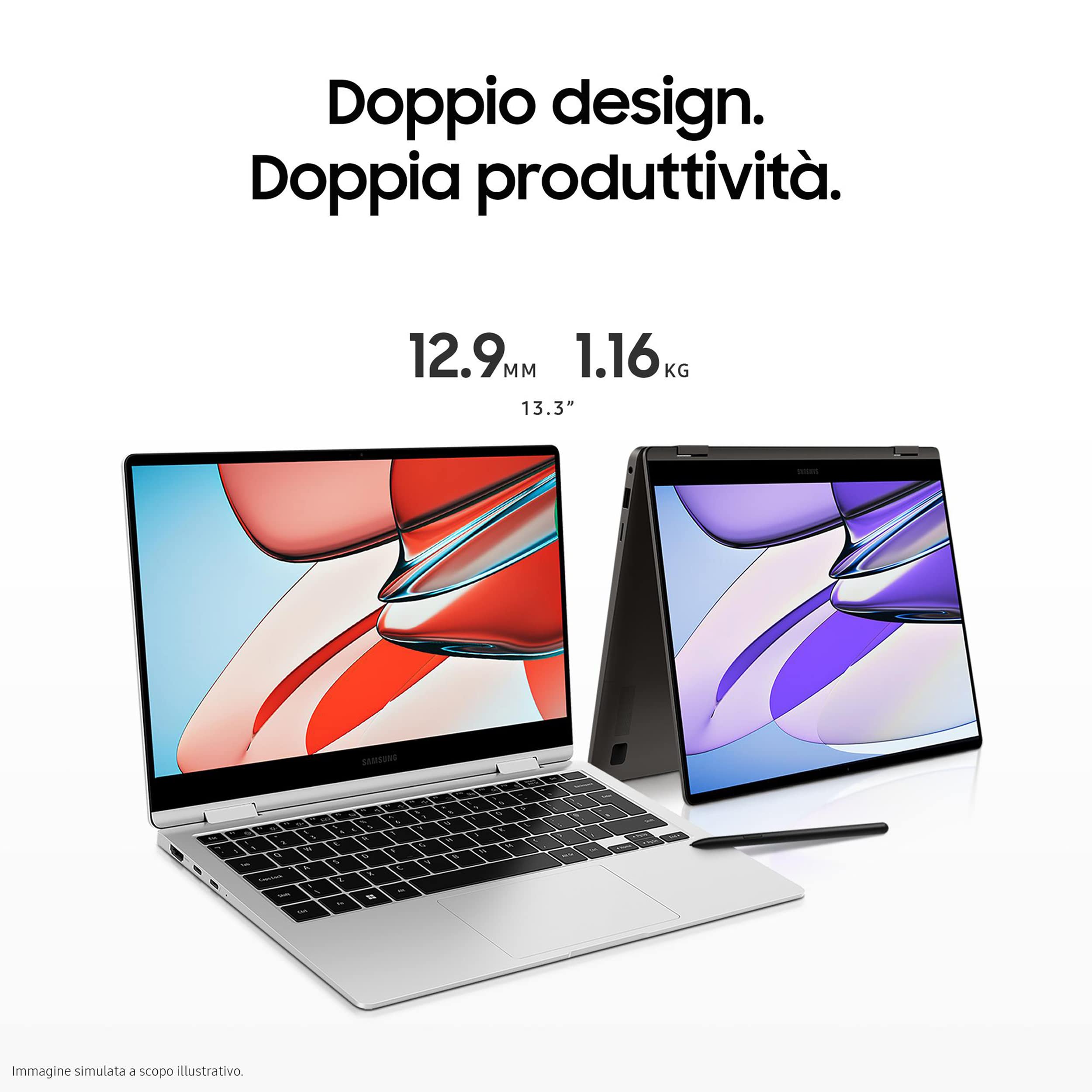 Samsung Galaxy Book3 360 Laptop, 13.3" Super AMOLED, S Pen, Intel EVO, Intel Core i5-1340P 13th gen, 8GB RAM, 256GB SSD, Windows 11 Home, Graphite