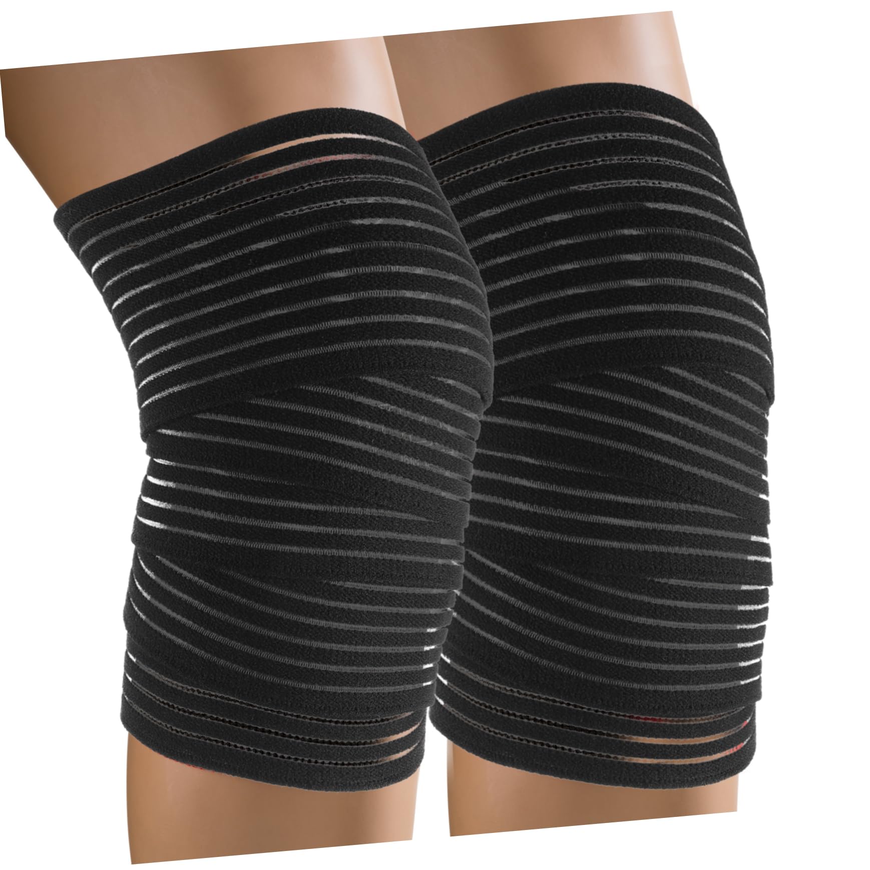 COLLBATH Self-Adhesive Sports Straps Bandage Wrap for Knee Elastic Bandage Sports Tape Running Knee Brace for Daily Activities