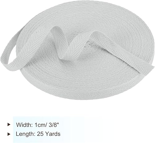 Vista 210 de PATIKIL Cinta de sarga de algodón de 3/4 pulgadas, 10 yardas, cinta de encuadernación al bies, cinta de espiga para costura, envoltura de regalos